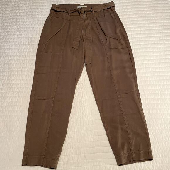 Sundance Women's NWOT Taupe Cotton Blend Pants, size 8P - Picture 1 of 7